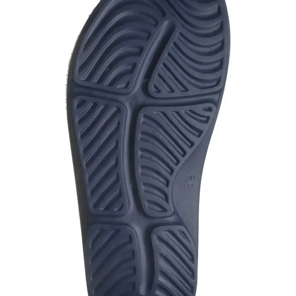 NWT  SOFT STAGS Trieva Soft Stags Slide Sandal. Blue. Size 12